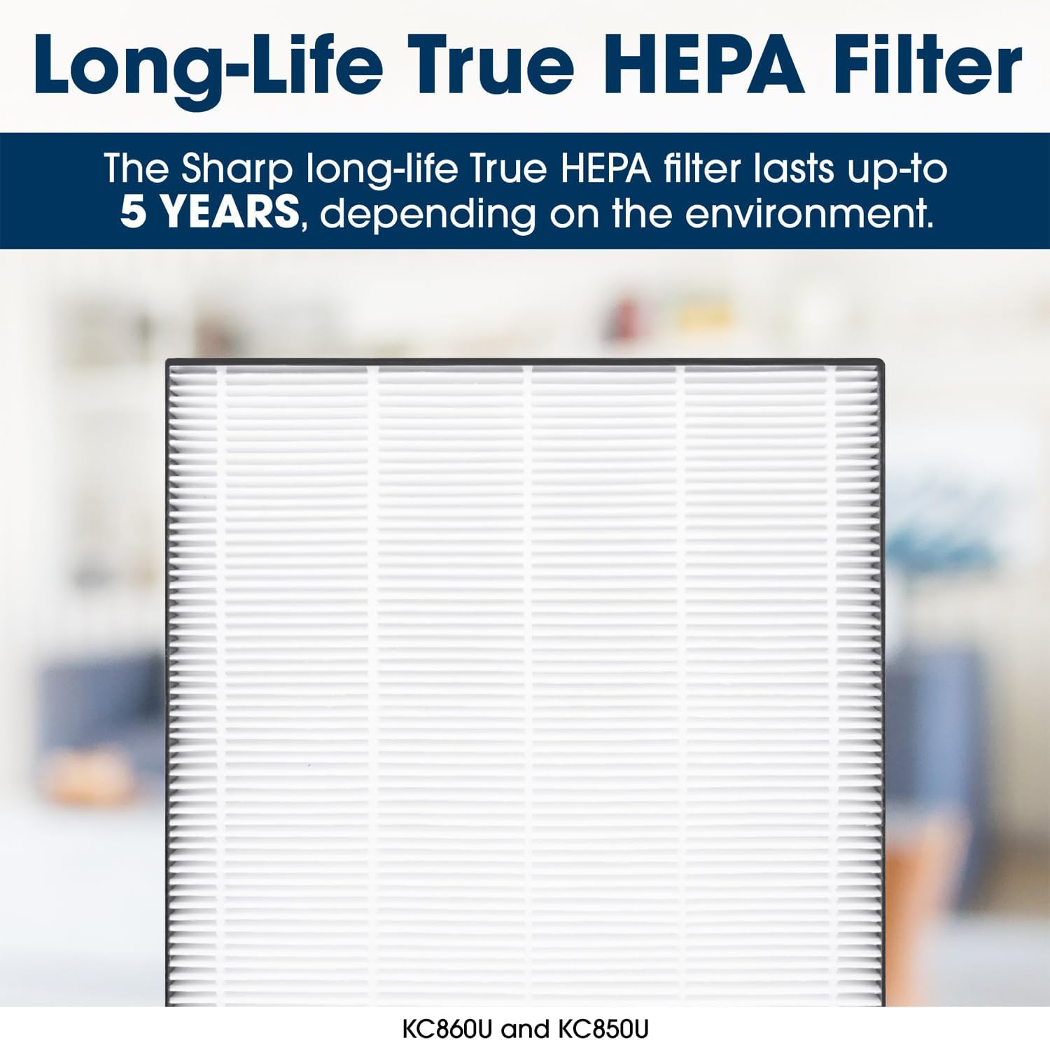 SHARP KC860U HEPA Air Purifier for Large Room with Plasmacluster? Ion and Built-in Humidifier for 300 sq. ft Room