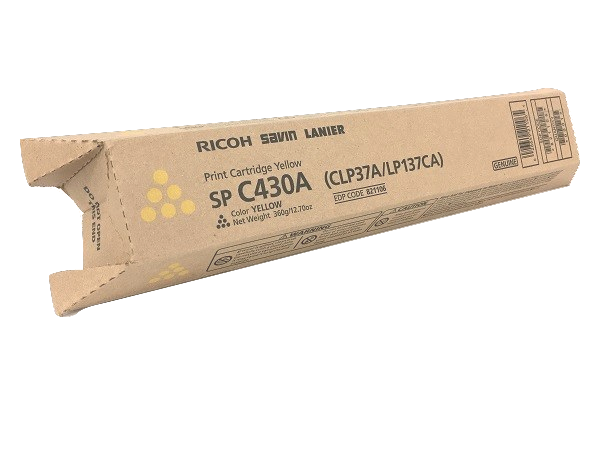 821106 Ricoh SP C430A Original Laser Toner Cartridge - Yellow - 1 Each