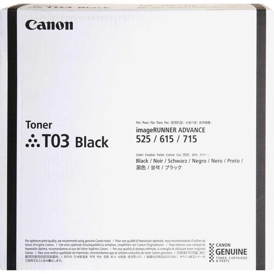Canon T03 Genuine Black Toner Cartridge (2725C001) (T03) (51.5K YLD)