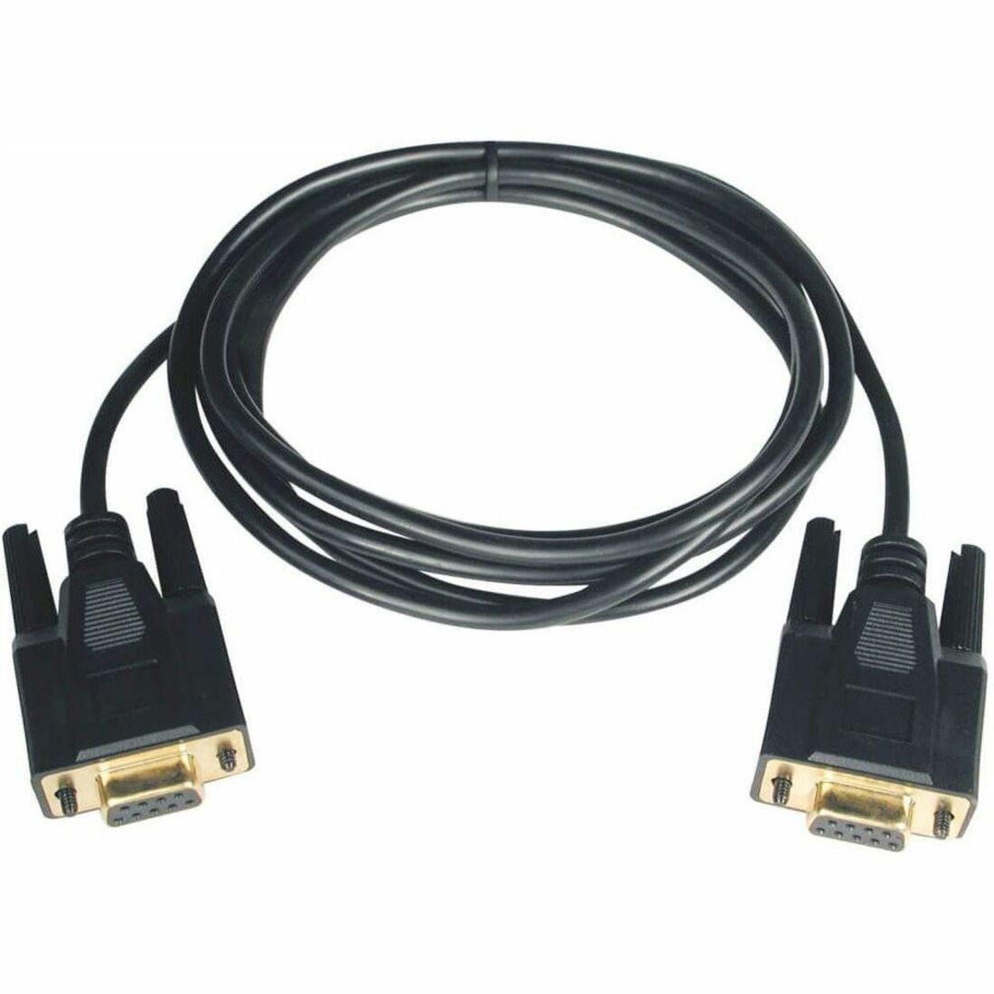 Tripp Lite 6ft Null Modem Serial DB9 RS232 Cable Adapter Gold F/F 6'