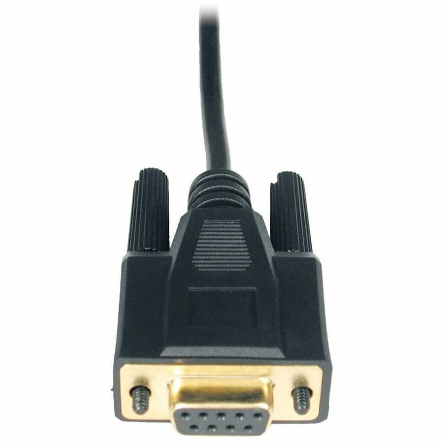 Tripp Lite 6ft Null Modem Serial DB9 RS232 Cable Adapter Gold F/F 6'