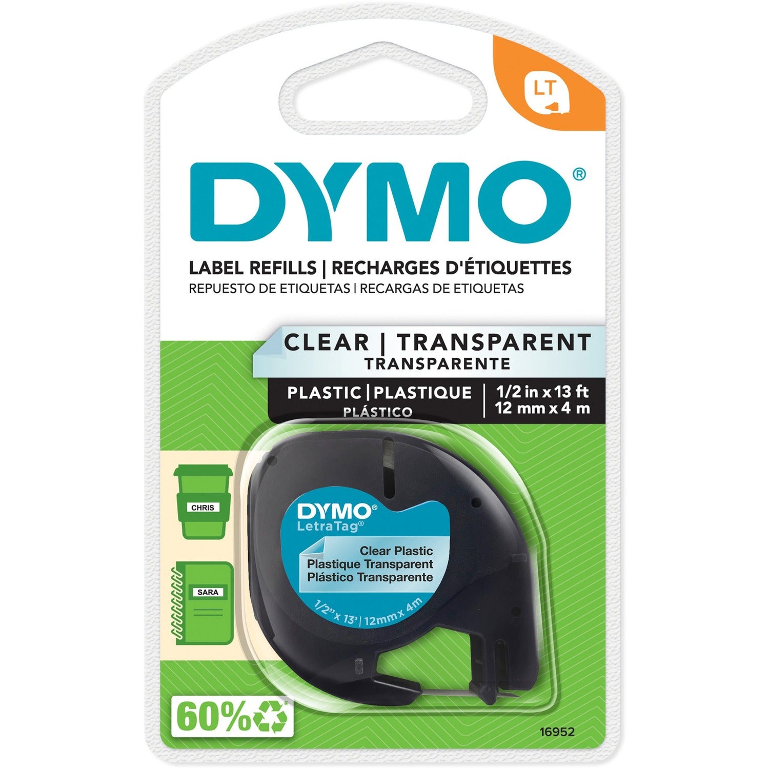 Dymo Letra Tag Labelmaker Tapes 16952