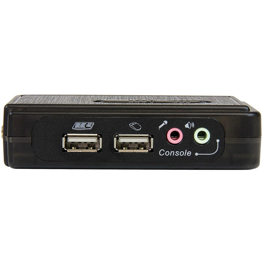 StarTech.com 2 Port USB KVM Kit with Cables and Audio Switching - KVM / audio switch - USB - 2 ports - 1 local user