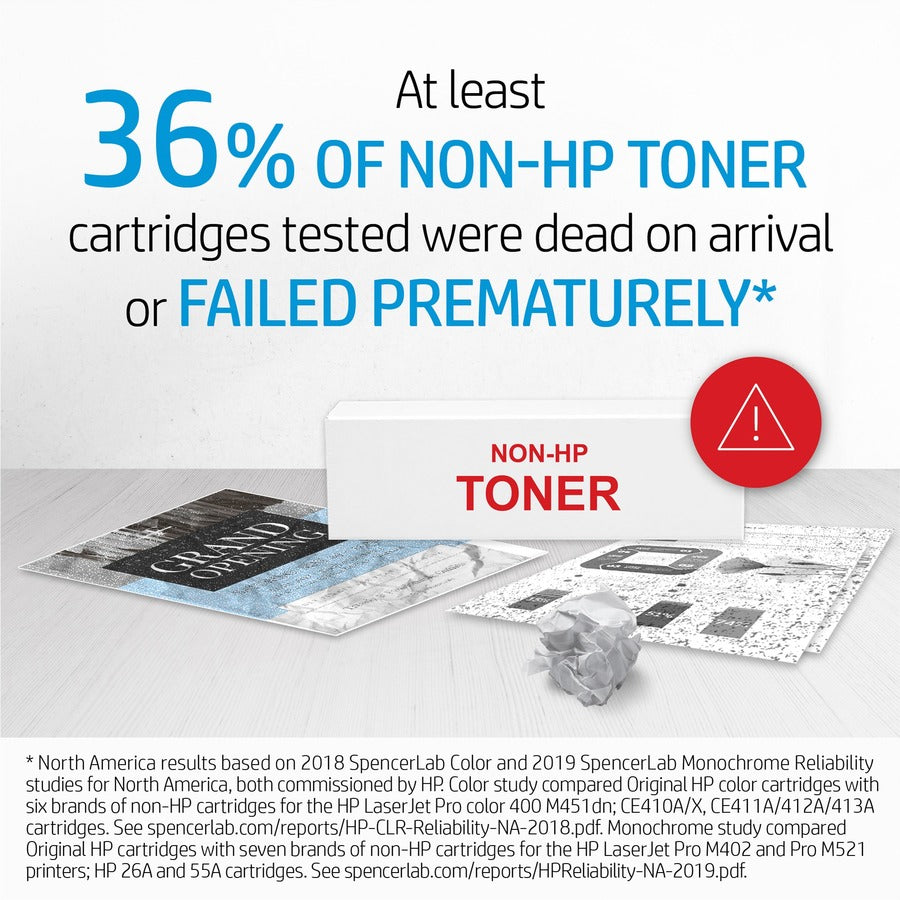 HP 125A (CB541A) Original Laser Toner Cartridge - Single Pack - Cyan - 1 Each