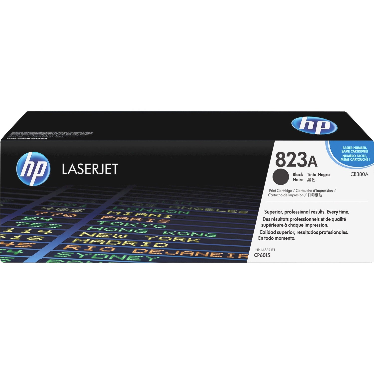 HP 823A (CB380A) Original Laser Toner Cartridge - Single Pack - Black - 1 Each