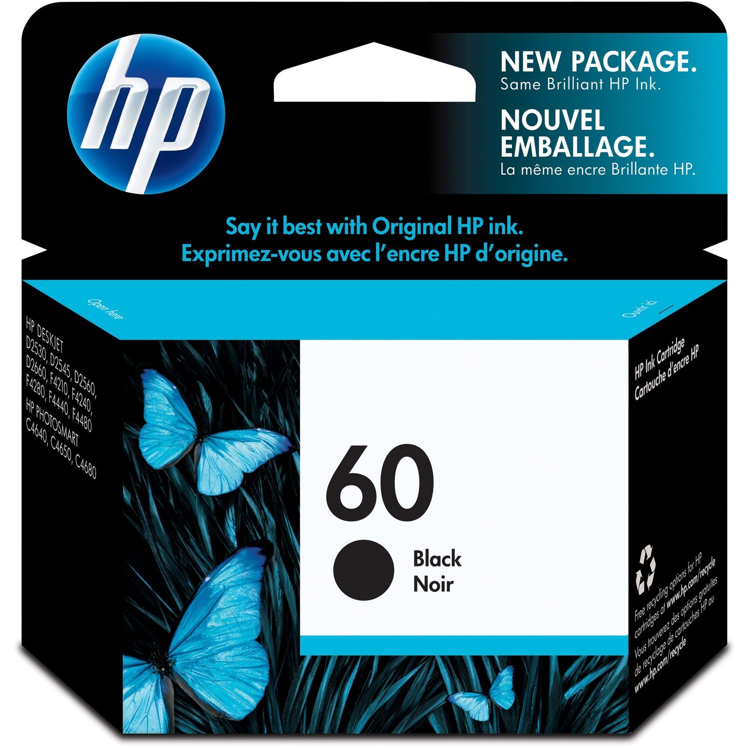 HP 60 Original Ink Cartridge - Single Pack