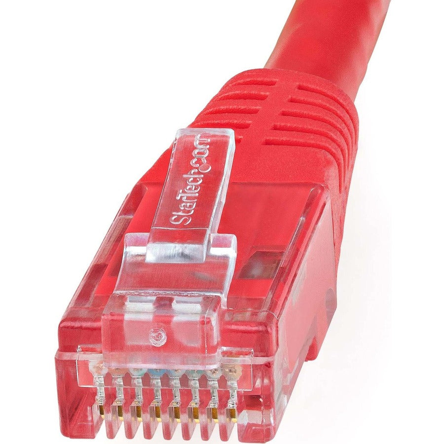 StarTech.com 3ft CAT6 Ethernet Cable - Red Molded Gigabit - 100W PoE UTP 650MHz - Category 6 Patch Cord UL Certified Wiring/TIA