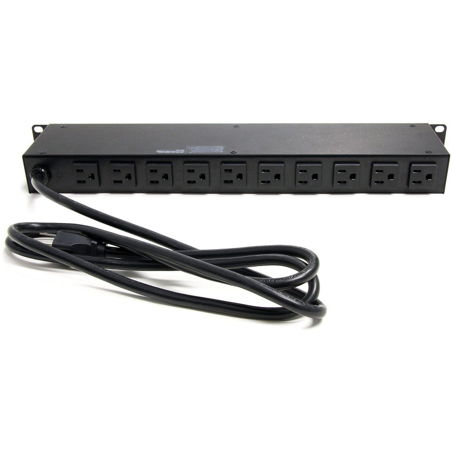 Star Tech.com Rackmount PDU with 16 Outlets and Surge Protection - 19in Power Distribution Unit - 1U