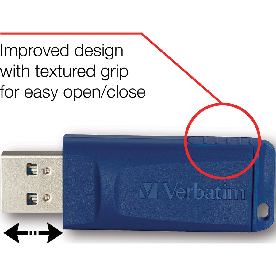 Verbatim 4GB USB Flash Drive - Blue 97087