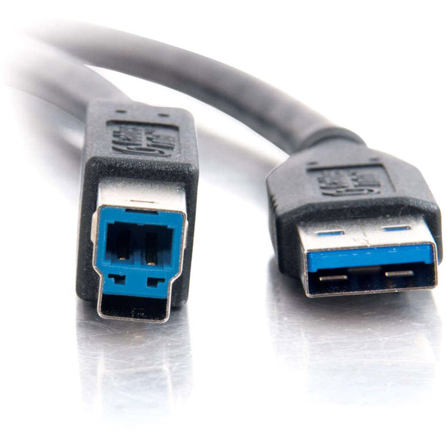 C2G 9.8ft USB A to USB B Cable - USB A to B Cable - USB 3.0 - Black - M/M