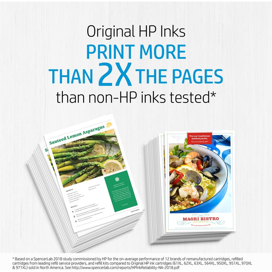 HP 61 Original Inkjet Ink Cartridge - Black, Cyan, Magenta, Yellow - 2 / Pack