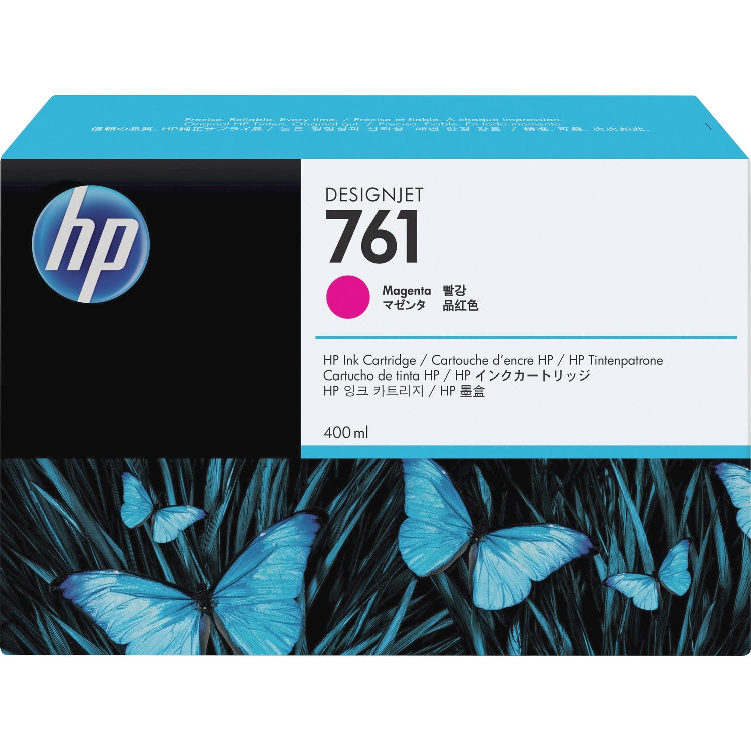 HP 761 (CM993A) Original Inkjet Ink Cartridge - Single Pack - Magenta - 1 Each