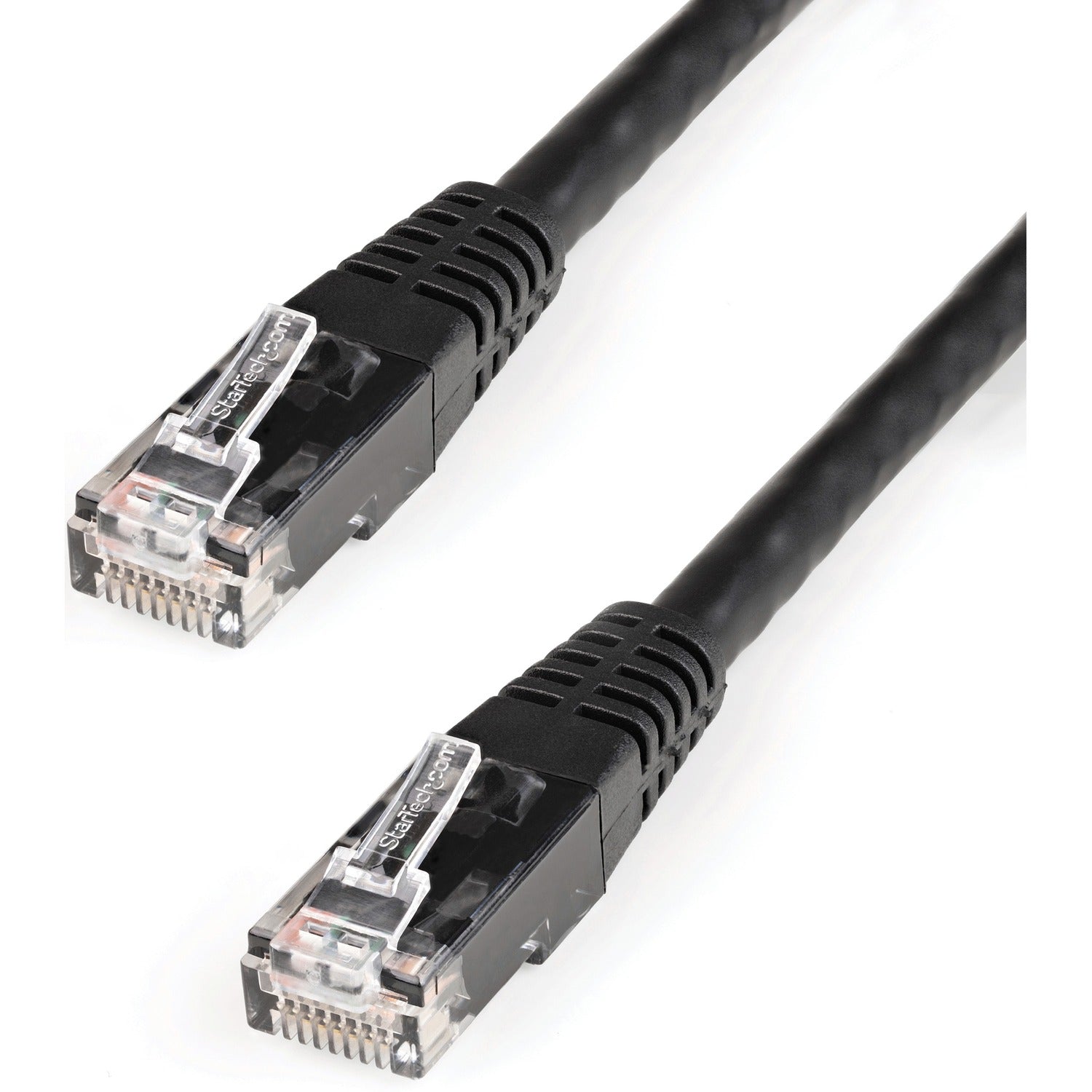 StarTech.com 25ft CAT6 Ethernet Cable - Black Molded Gigabit - 100W PoE UTP 650MHz - Category 6 Patch Cord UL Certified Wiring/TIA