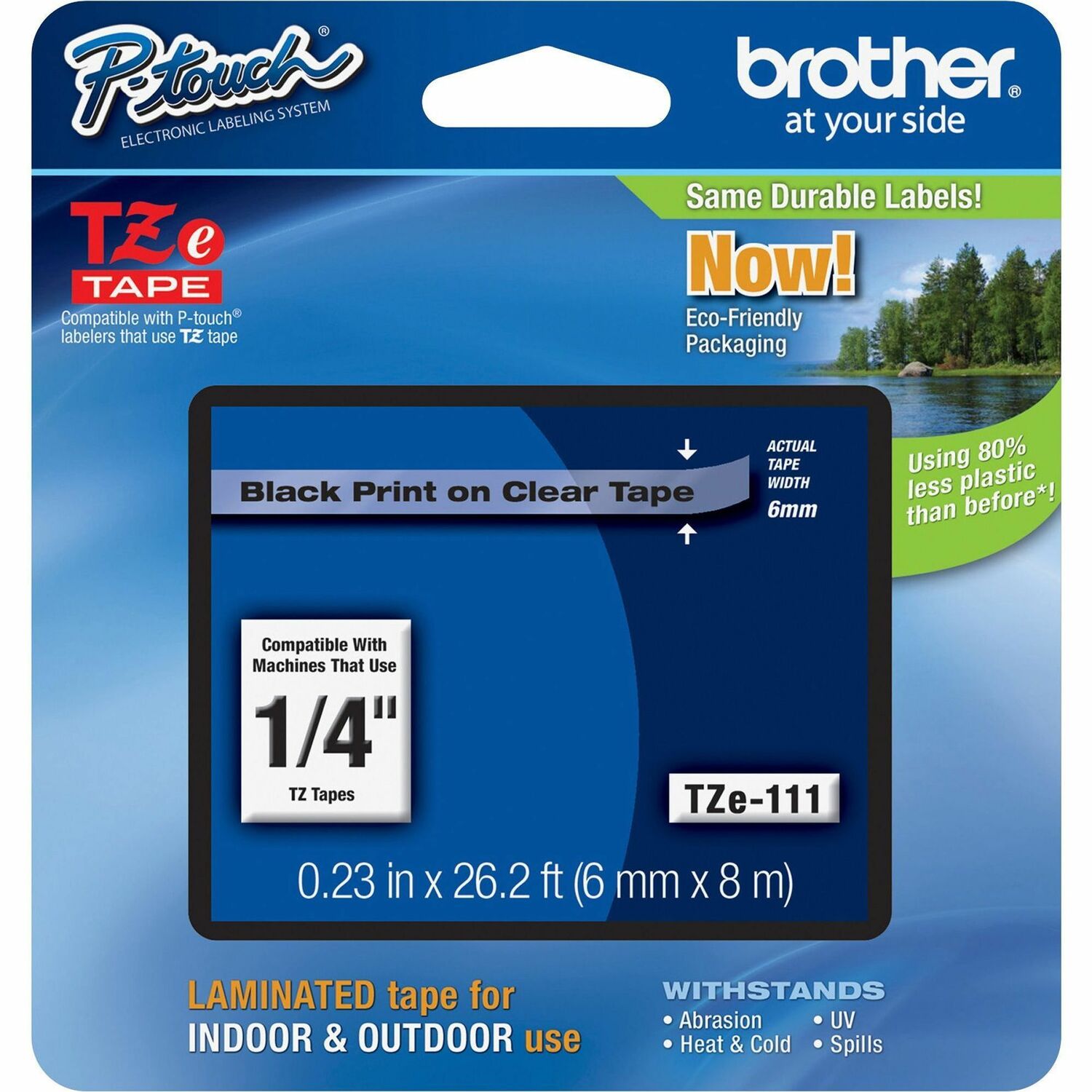 Brother P-touch TZe Laminated Tape Cartridges