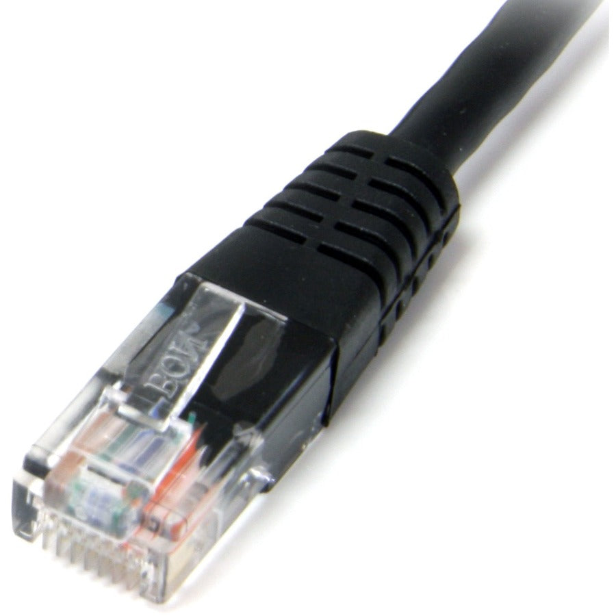 StarTech.com 15 ft Black Molded Cat5e UTP Patch Cable