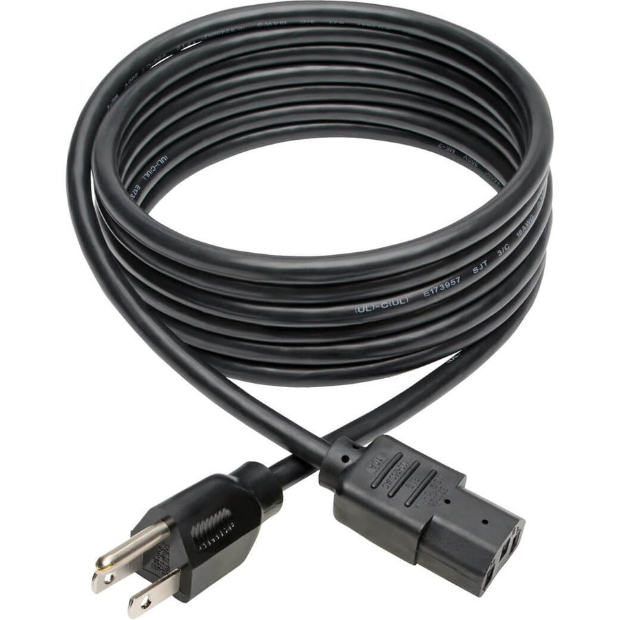 Tripp Lite 10ft Computer Power Cord Cable 5-15P to C13 10A 18AWG 10'