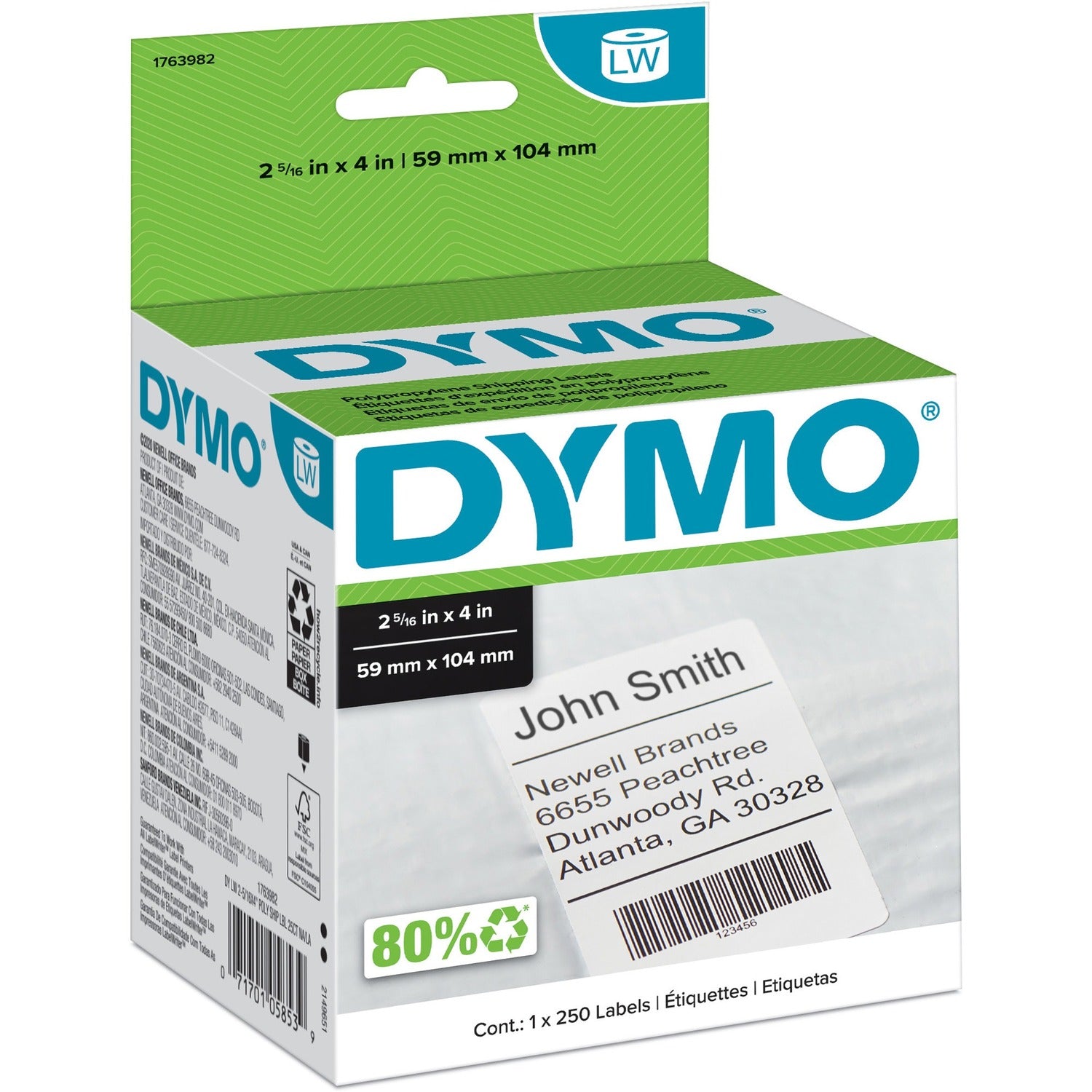 Dymo Permanent Poly Shipping Labels
