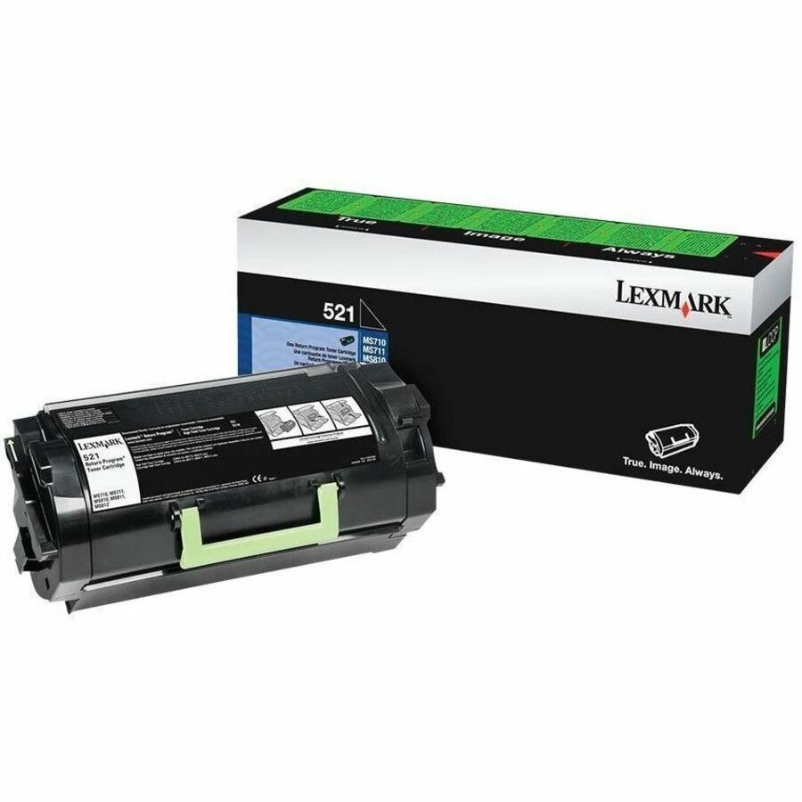 Lexmark Remanufactured Laser Toner Cartridge - Black - 1 Pack