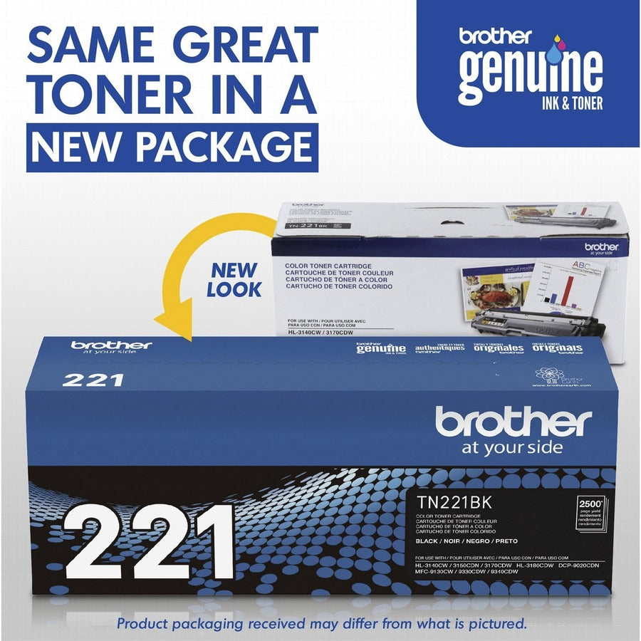 Brother TN221BK Original Toner Cartridge