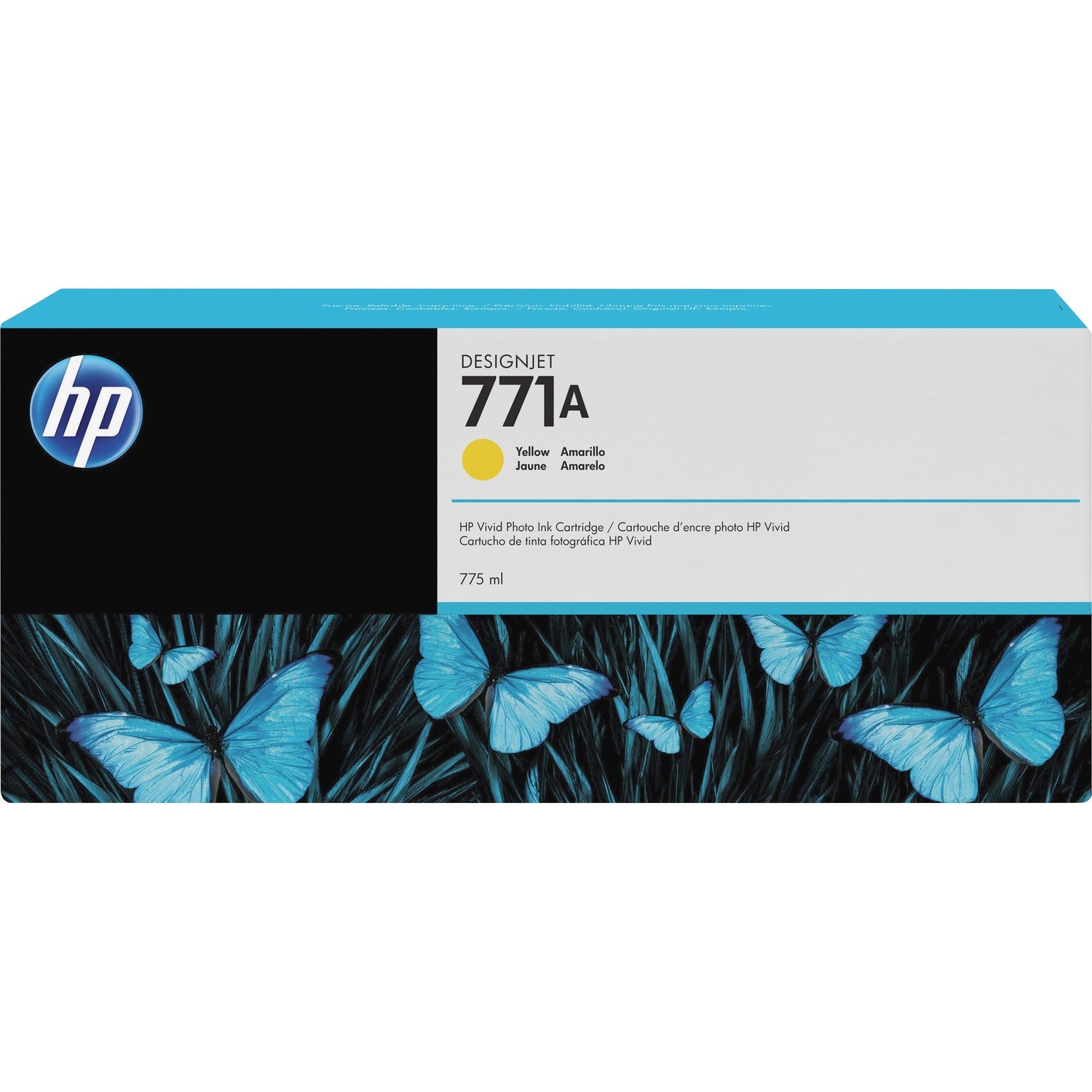 HP 771A (B6Y18A) Original Inkjet Ink Cartridge - Single Pack - Yellow - 1 Each