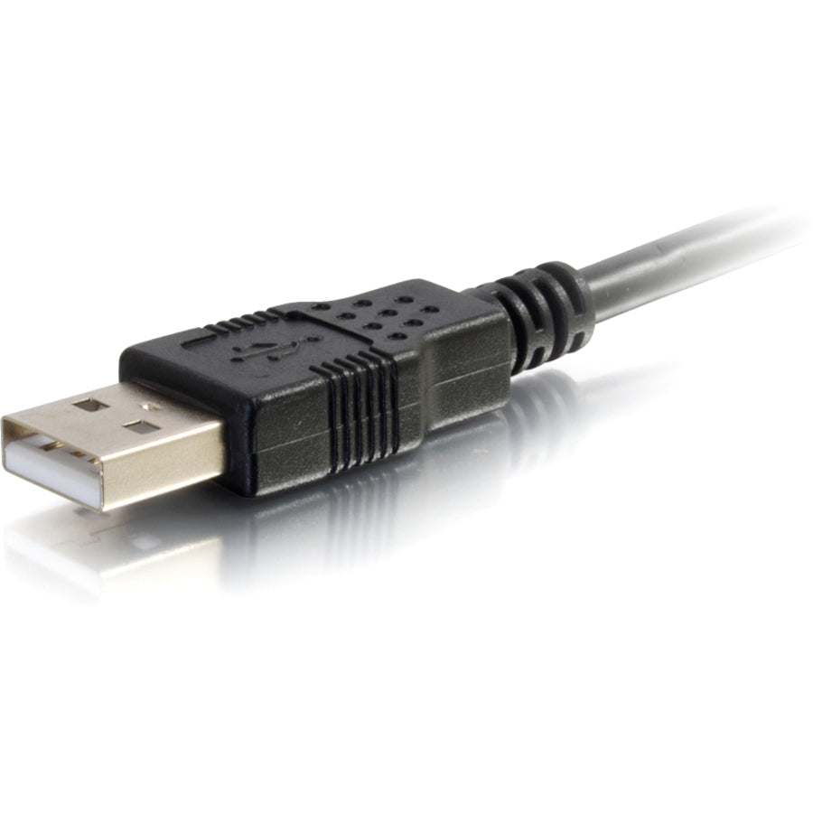 C2G 1ft USB to Micro USB Cable - USB A to Micro B Cable - USB 2.0 - Black - M/M