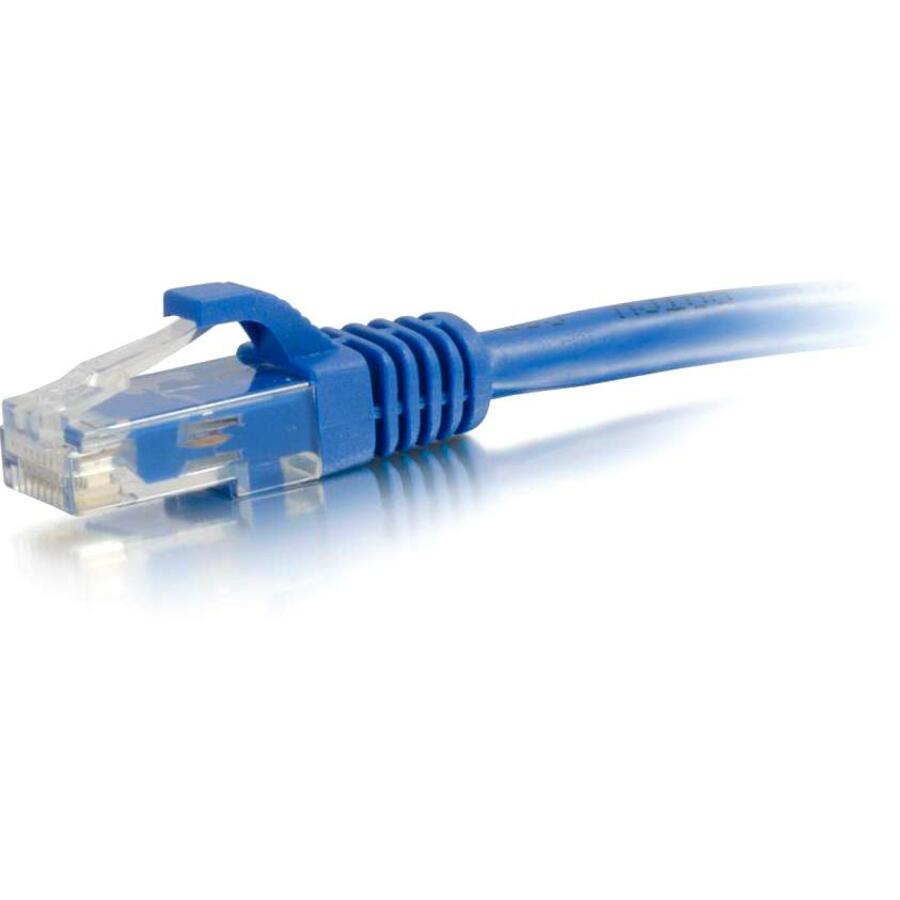 C2G 1ft Cat6a Snagless Unshielded (UTP) Ethernet Network Patch Cable - Blue