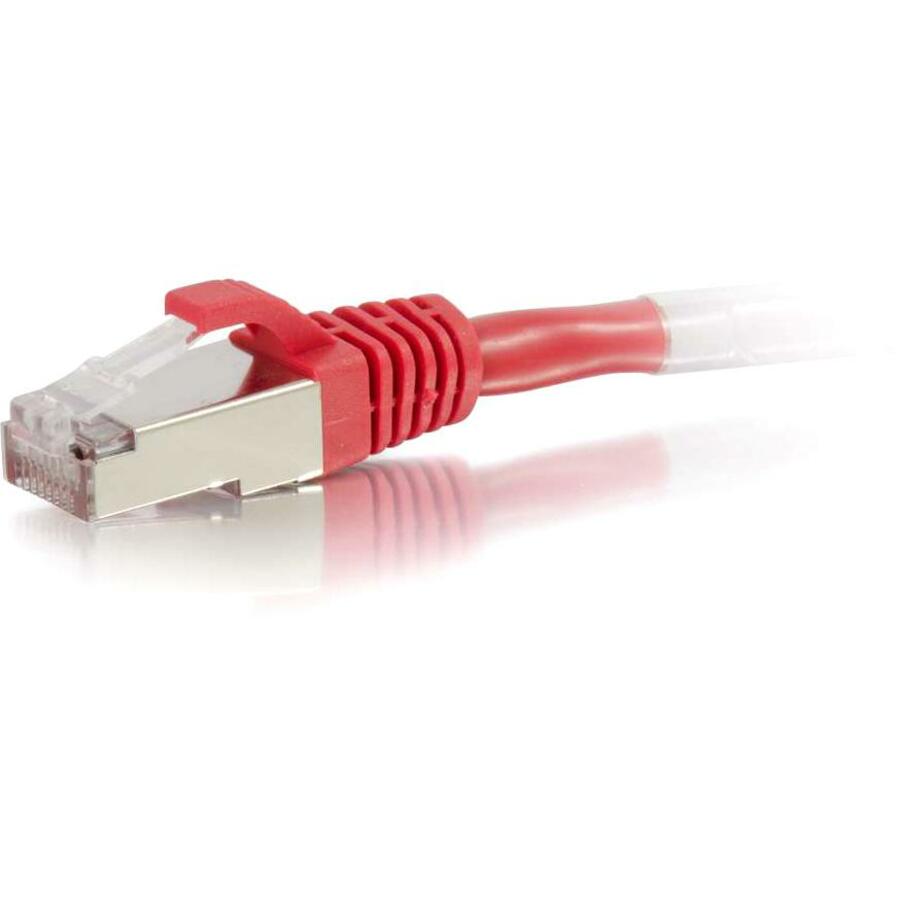 C2G 1ft Cat6 Snagless Shielded (STP) Ethernet Network Patch Cable - Red