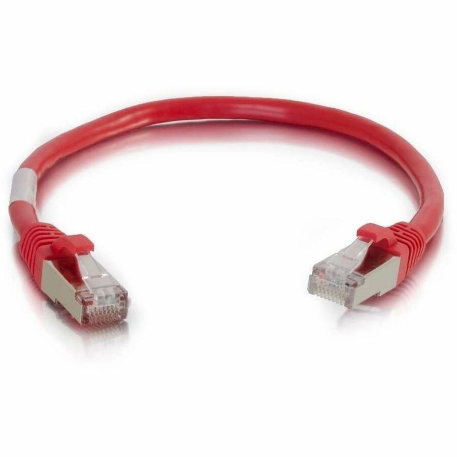 C2G 6ft Cat6 Snagless Shielded STP Ethernet Network Patch Cable - Red