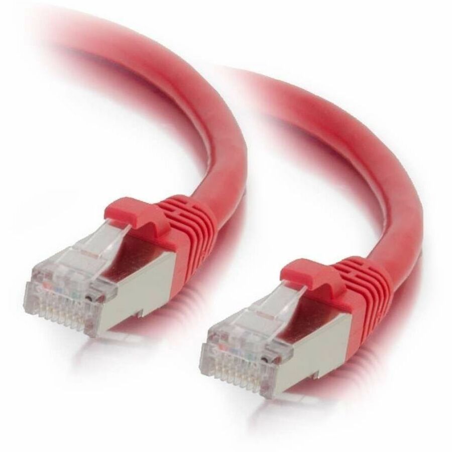 C2G 6ft Cat6 Snagless Shielded STP Ethernet Network Patch Cable - Red