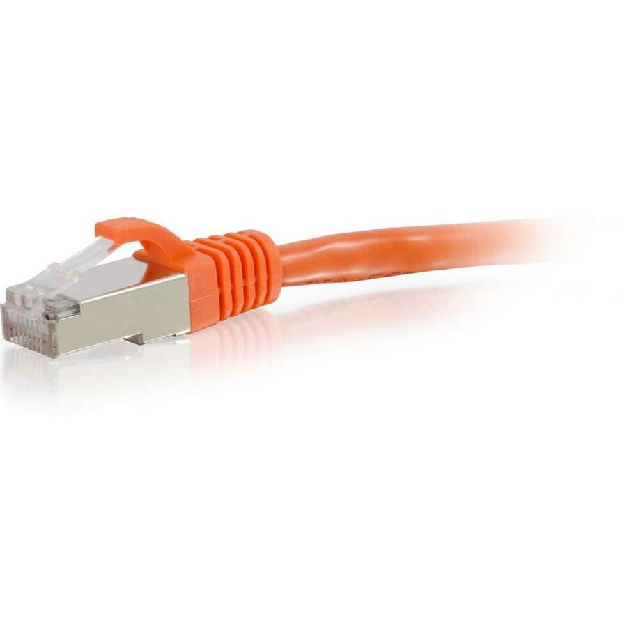 C2G 2ft Cat6 Snagless Shielded (STP) Ethernet Network Patch Cable - Orange