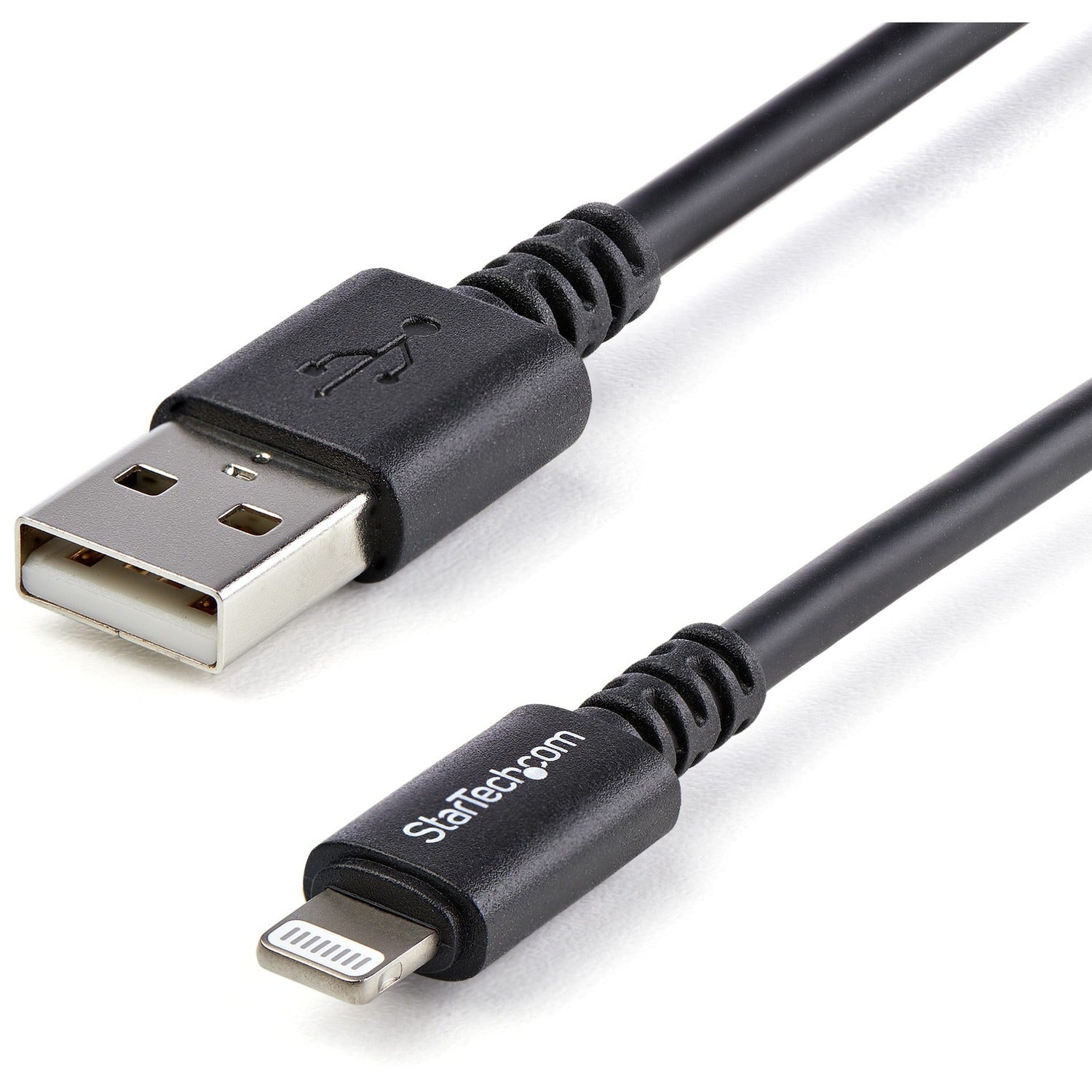 StarTech.com 3m (10ft) Long Black Apple�&reg; 8-pin Lightning Connector to USB Cable for iPhone / iPod / iPad