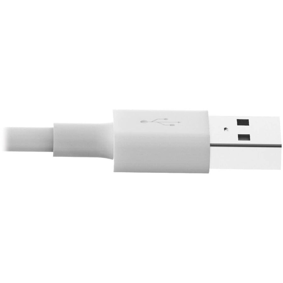 Tripp Lite 3ft Lightning USB Sync/Charge Cable for Apple Iphone / Ipad White 3'