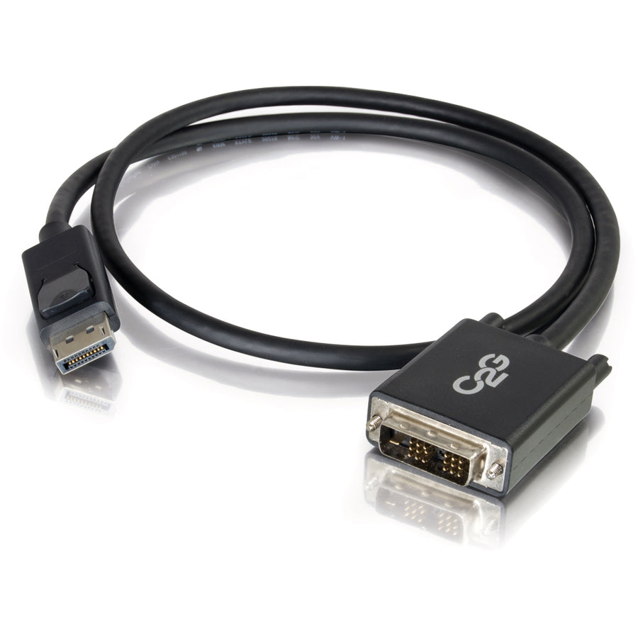 C2G 6ft DisplayPort Male to Single Link DVI-D Male Adapter Cable - Black