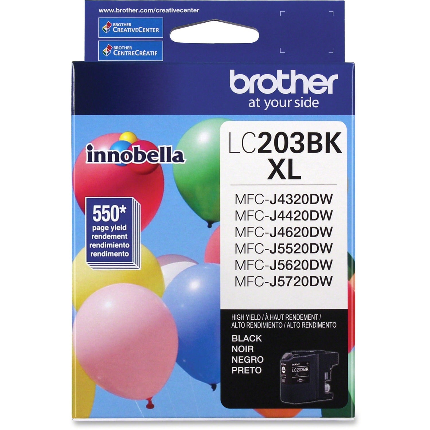 Brother Innobella LC203BKS Original High Yield Inkjet Ink Cartridge - Black - 1 Each LC203BKS