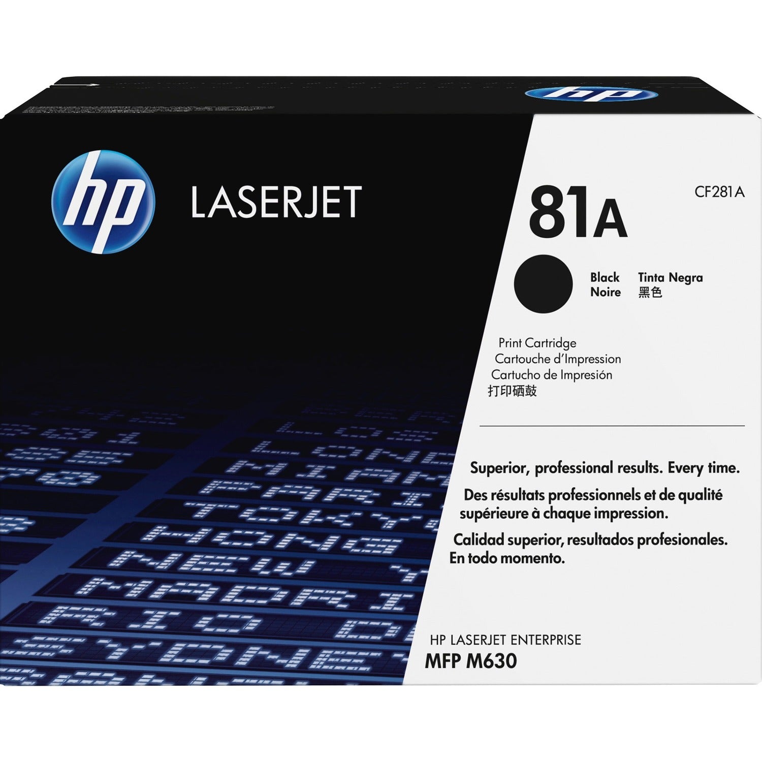 HP 81A (CF281A) Original Laser Toner Cartridge - Single Pack - Black - 1 Each