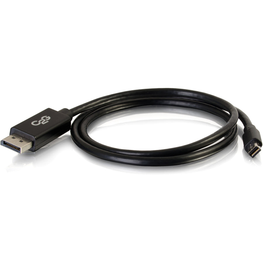 C2G 6ft Mini DisplayPort to DisplayPort Adapter Cable 4K 30Hz - Black