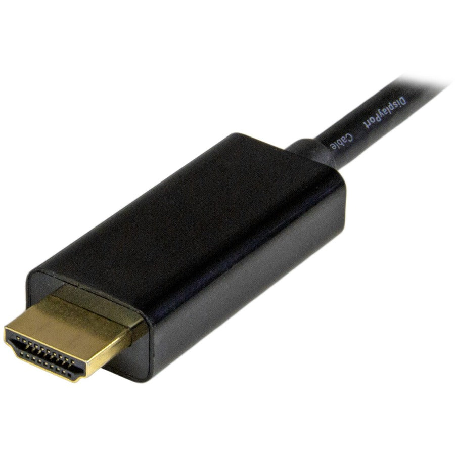 StarTech.com 6ft (2m) Mini DisplayPort to HDMI Cable, 4K 30Hz Video, Mini DP to HDMI Adapter/Converter Cable, mDP to HDMI Monitor/Display