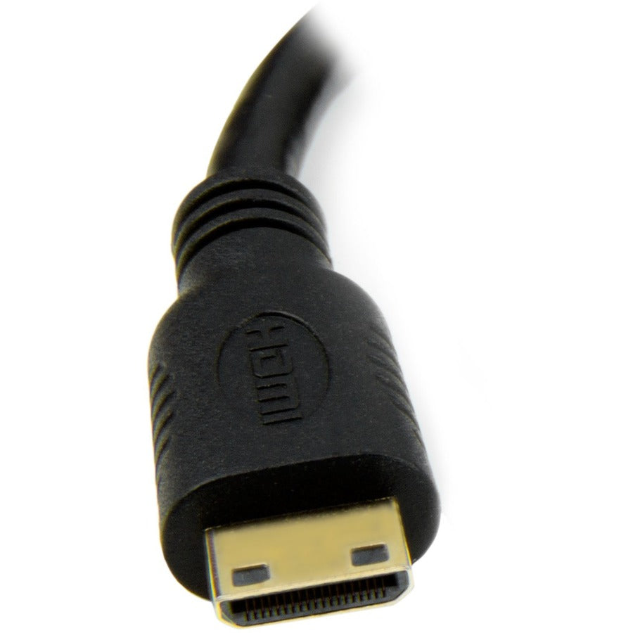 StarTech.com 8 in (20cm) Mini HDMI to DVI Cable, DVI-D to HDMI Cable (1920x1200p), HDMI Mini Male to DVI-D Female Display Cable Adapter