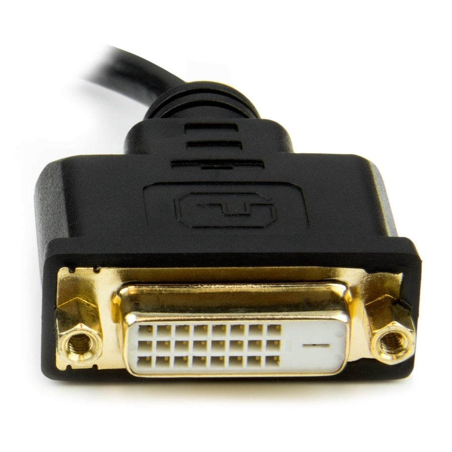 StarTech.com 8 in (20cm) Mini HDMI to DVI Cable, DVI-D to HDMI Cable (1920x1200p), HDMI Mini Male to DVI-D Female Display Cable Adapter