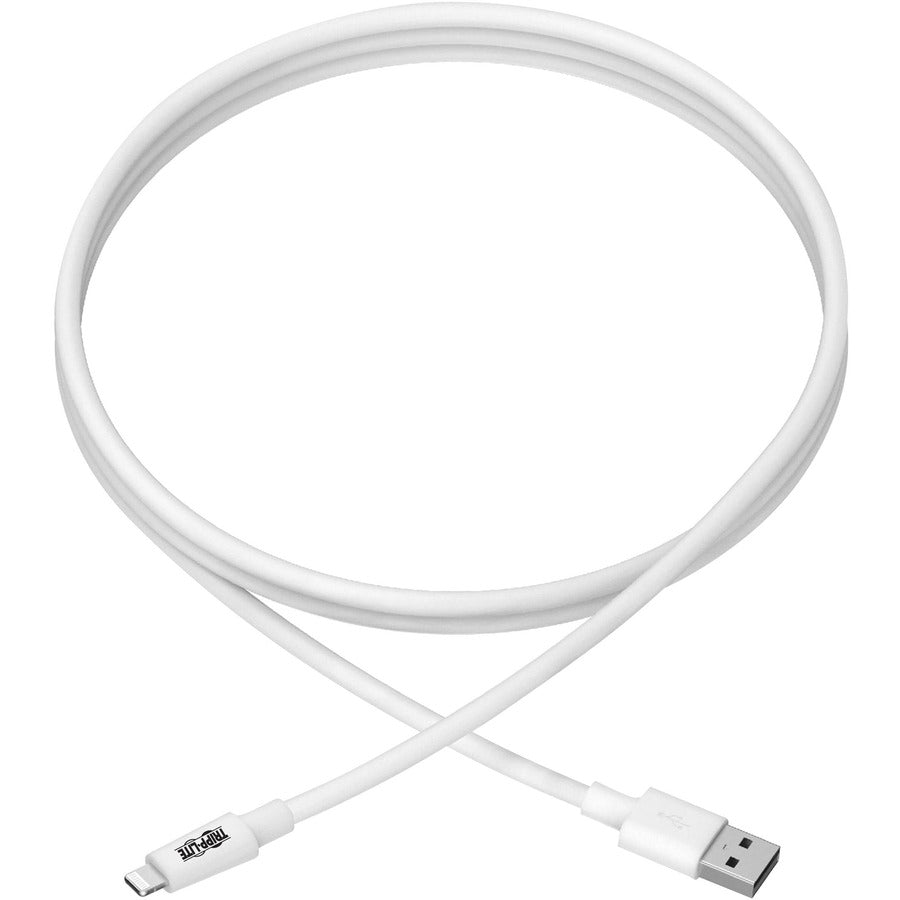 Tripp Lite by Eaton USB Sync/Charge Cable with Lightning Connector, White, 10 ft. (3 m)