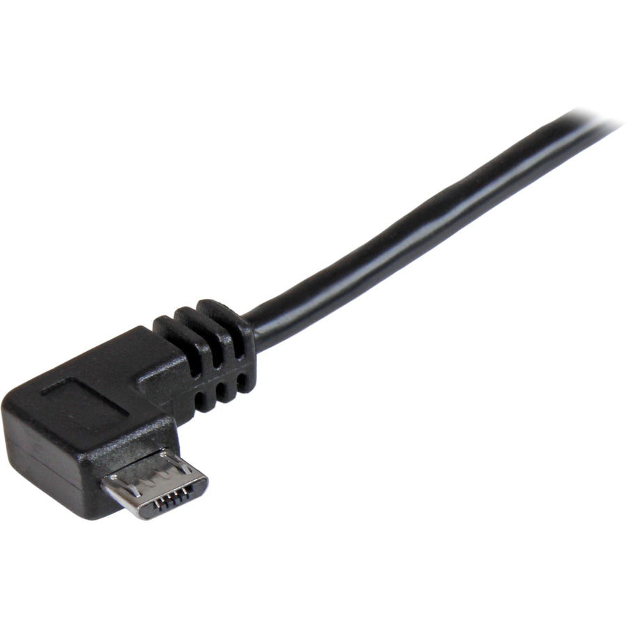 StarTech.com 2m 6 ft Right Angle Micro-USB Charge and Sync Cable M/M - USB 2.0 A to Micro USB - 24 AWG