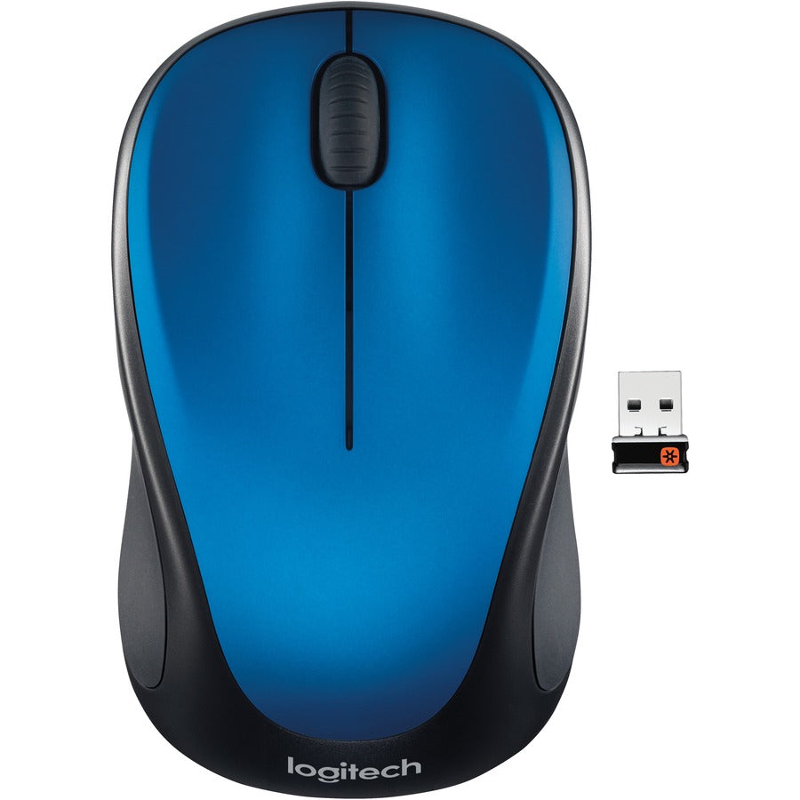 Logitech M317 Wireless Mouse, 2.4 GHz with USB Unifying Receiver, 1000 DPI Optical Tracking, 12 Month Battery, Compatible with PC, Mac, Laptop, Chromebook (Steel Blue)