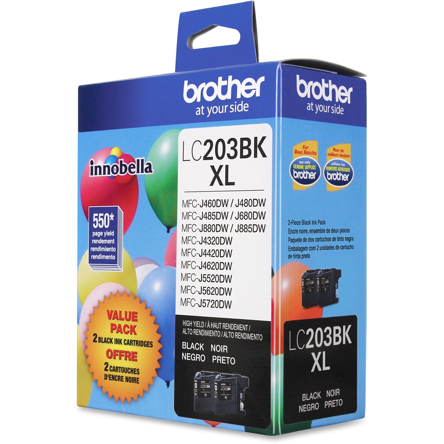 Brother Innobella LC2032PKS Original High Yield Inkjet Ink Cartridge - Black - 2 / Pack