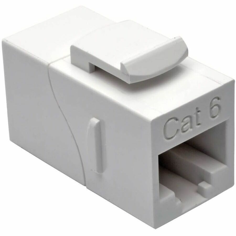 Tripp Lite by Eaton Cat6 Straight-Through Modular In-Line Snap-In Coupler (RJ45 F/F), White