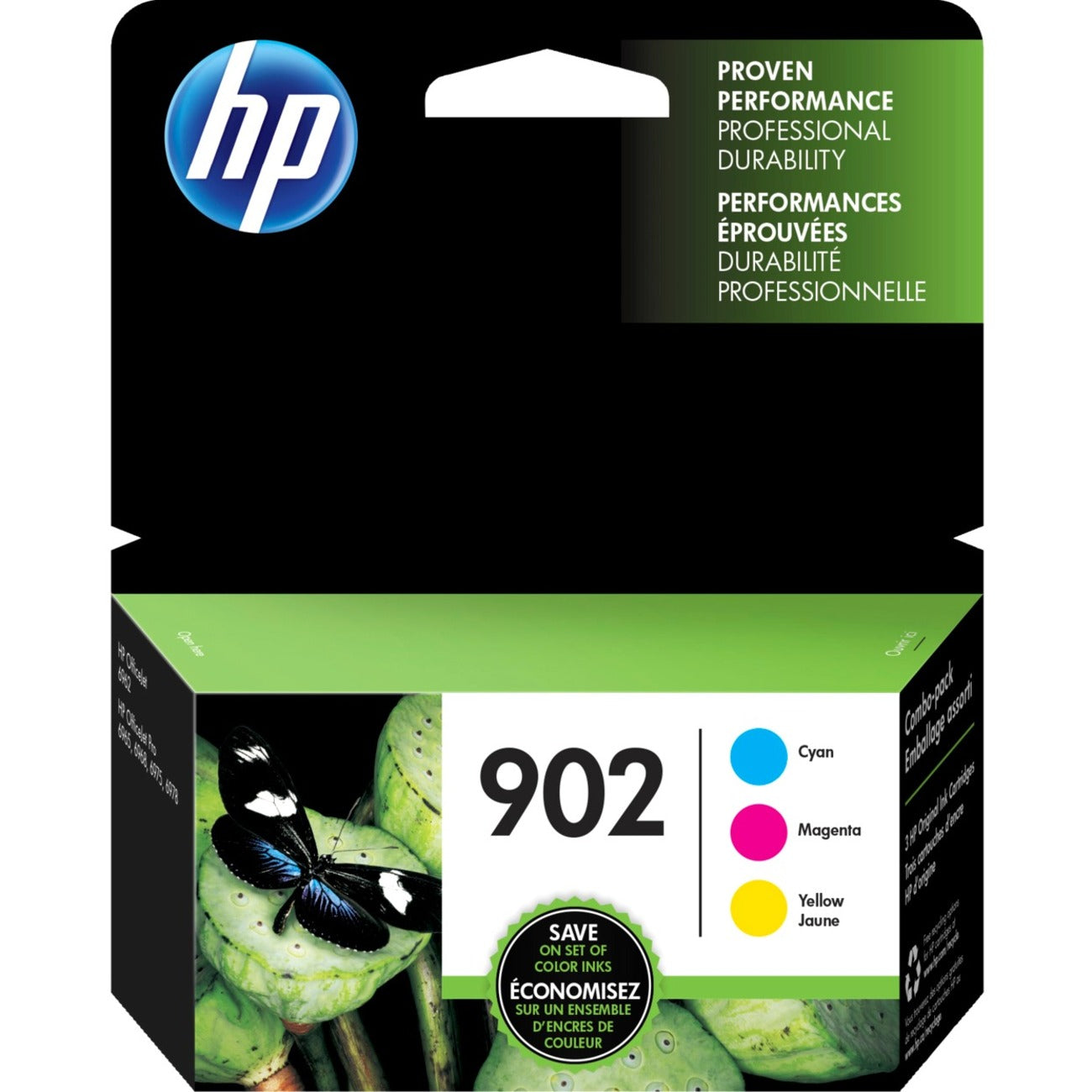 HP 902 Original Inkjet Ink Cartridge - Cyan, Magenta, Yellow - 3 / Pack