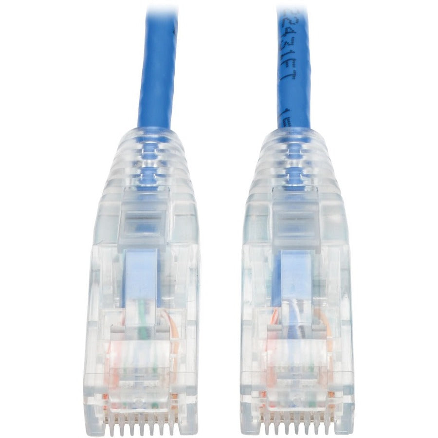 Tripp Lite by Eaton Cat6 Gigabit Snagless Molded Slim UTP Patch Cable (RJ45 M/M), Blue, 5ft