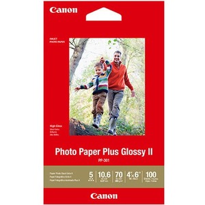 Canon Photo Paper Plus Glossy II - PP-301 - 4x6 (100 Sheets)