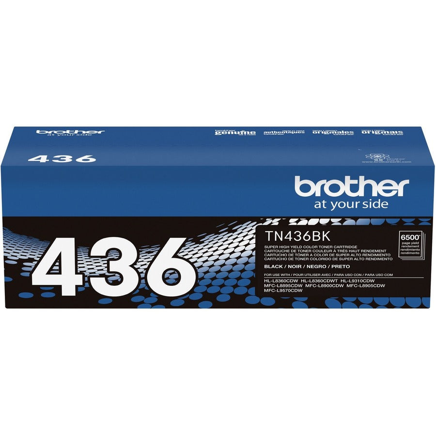 Brother TN436BK Original Laser Toner Cartridge - Black - 1 Each