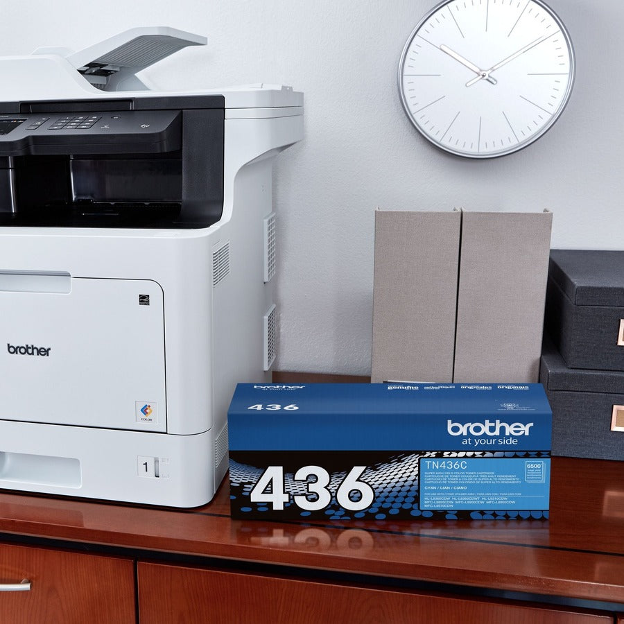 Brother TN436C Original Laser Toner Cartridge - Cyan - 1 Each