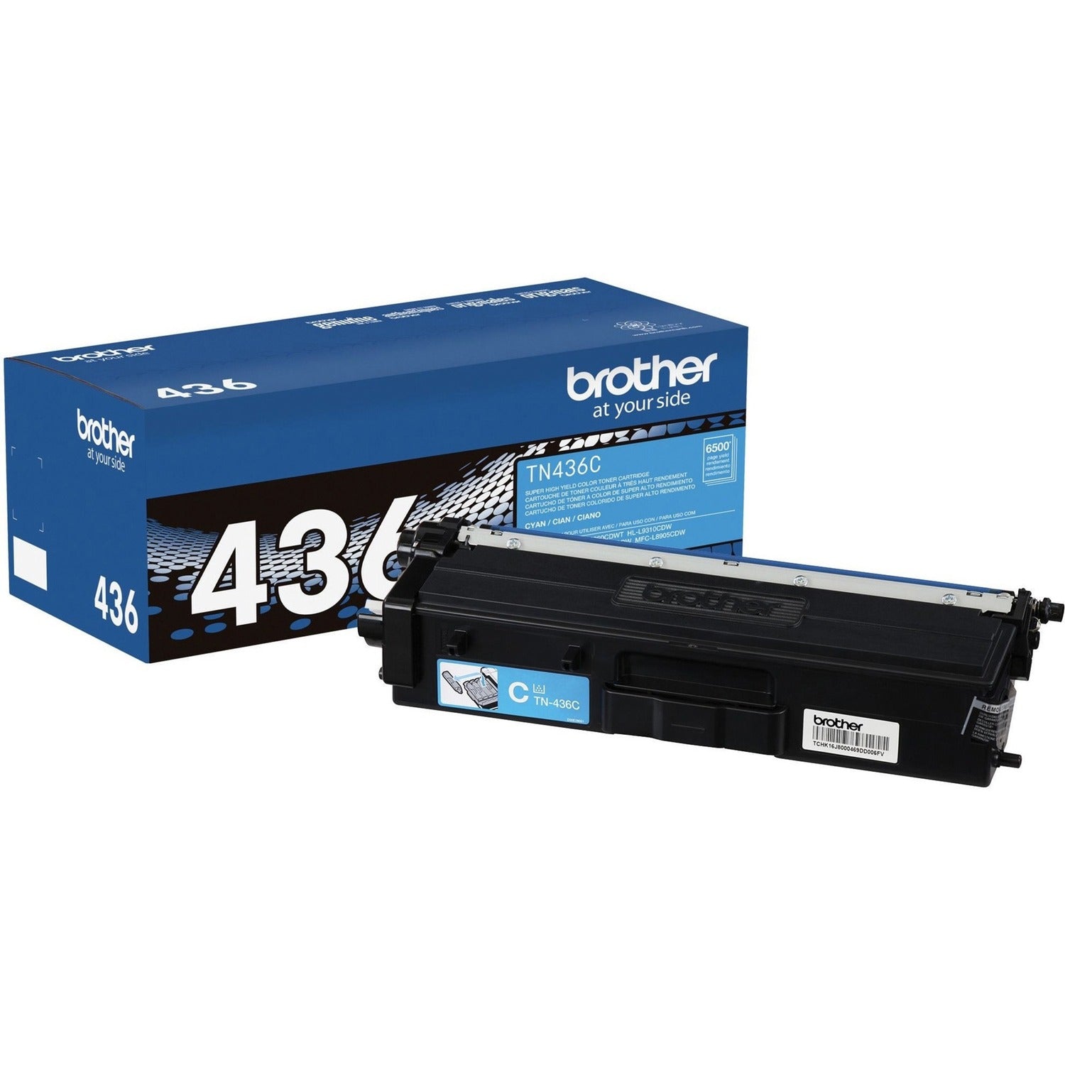 Brother TN436C Original Laser Toner Cartridge - Cyan - 1 Each